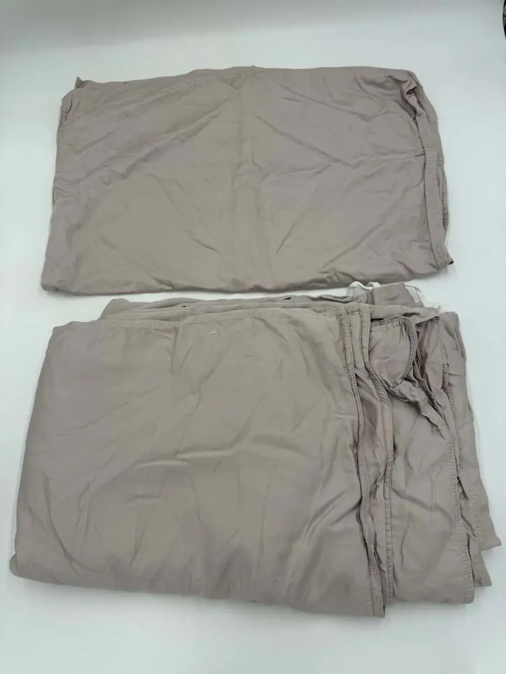 Quince Organic Bamboo Viscose Twin Duvet Cover and Sham Blush NWOT Soft